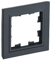 Рамка универсальная IEK Brite РУ-1-БрГ 1-м. графит картинка